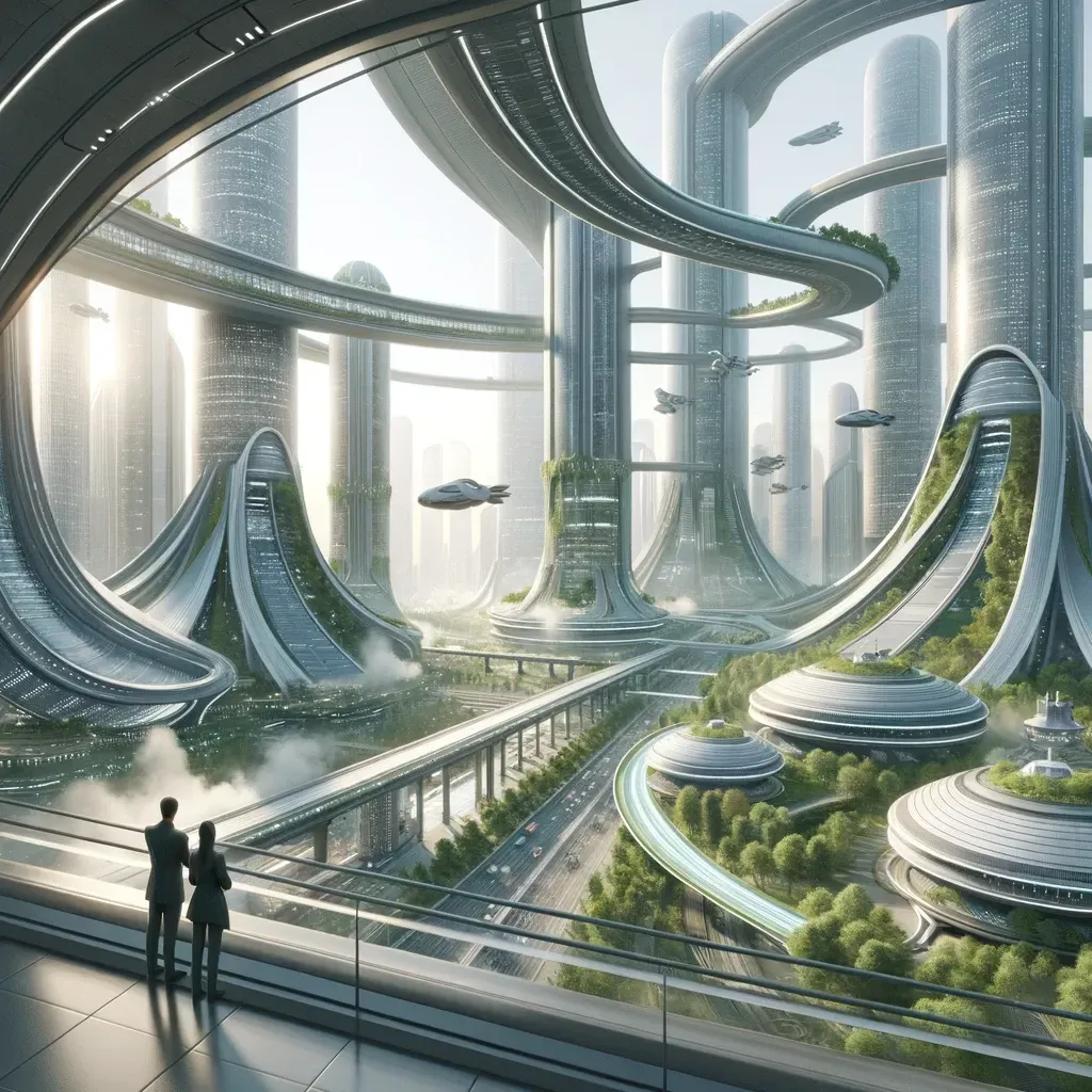 Solarpunk city